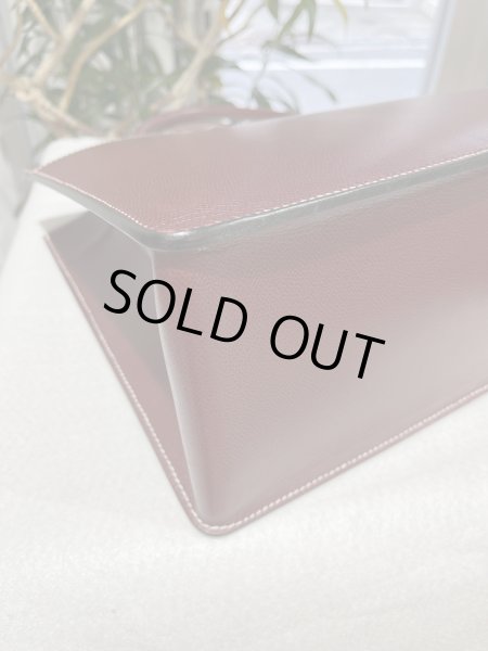 画像6: 【美品】HERMES エルメス ホワイトバスGM リセ ルージュアッシュ ゴールド金具 E刻印□ ソルド品 ヴィンテージ ブリーフケース 中古 トートバッグ ハンドバッグ 書類バッグ レディース 女性用 メンズ ユニセックス レザー ブランド プレゼント ギフト 希少 レア バック (6)