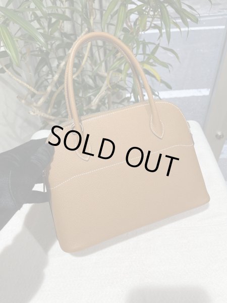 画像3: 【極美品】HERMES エルメス ボリード 27 ヴォーエプソン ゴールド シルバー金具 U刻印 中古 ハンドバッグ ショルダーバッグ 2WAYバッグ レディース 女性用 本革 レザー カーフ ブラウン 茶色 ブランド 希少 レア プレゼント ギフト バック (3)