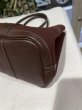 画像7: 【美品】HERMES エルメス ガーデンパーティTPM 30 ヴェルソ ストラップ付き トワルオフィシエ×ブッフル ブラウン×ネイビー シルバー金具 I刻印□ 中古 ハンドバッグ トートバッグ 2WAYバッグ レディース 女性用 本革 レザー ブランド 希少 レア プレゼント バック (7)