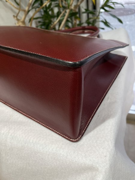 画像7: 【美品】HERMES エルメス ホワイトバスGM リセ ルージュアッシュ ゴールド金具 E刻印□ ソルド品 ヴィンテージ ブリーフケース 中古 トートバッグ ハンドバッグ 書類バッグ レディース 女性用 メンズ ユニセックス レザー ブランド プレゼント ギフト 希少 レア バック (7)