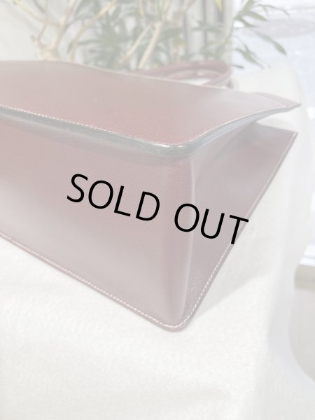 画像7: 【美品】HERMES エルメス ホワイトバスGM リセ ルージュアッシュ ゴールド金具 E刻印□ ソルド品 ヴィンテージ ブリーフケース 中古 トートバッグ ハンドバッグ 書類バッグ レディース 女性用 メンズ ユニセックス レザー ブランド プレゼント ギフト 希少 レア バック (7)