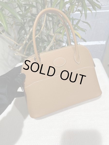 画像2: 【極美品】HERMES エルメス ボリード 27 ヴォーエプソン ゴールド シルバー金具 U刻印 中古 ハンドバッグ ショルダーバッグ 2WAYバッグ レディース 女性用 本革 レザー カーフ ブラウン 茶色 ブランド 希少 レア プレゼント ギフト バック (2)