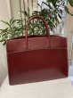 画像1: 【美品】HERMES エルメス ホワイトバスGM リセ ルージュアッシュ ゴールド金具 E刻印□ ソルド品 ヴィンテージ ブリーフケース 中古 トートバッグ ハンドバッグ 書類バッグ レディース 女性用 メンズ ユニセックス レザー ブランド プレゼント ギフト 希少 レア バック (1)