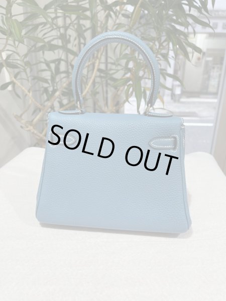 画像3: 【新品同様品】HERMES エルメス ミニケリー 20 内縫い トゴ ブルージーン シルバー金具 H刻印□ ヴィンテージ 中古 ハンドバッグ ショルダーバッグ 2WAYバッグ ポシェット レディース 女性用 ブランド 本革 レザー カーフ 青 希少 レア プレゼント ギフト バック (3)