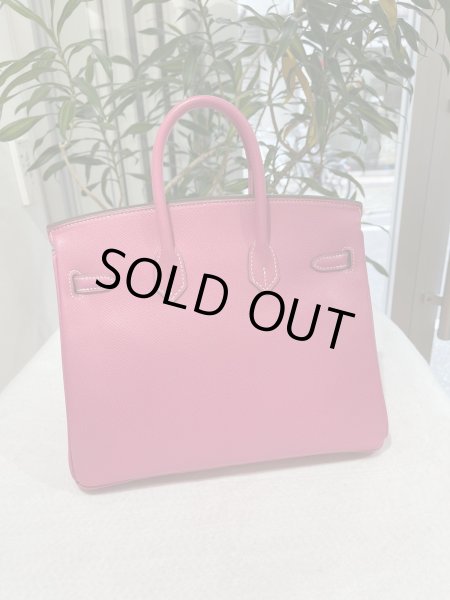 画像2: 【極美品】HERMES エルメス バーキン 25 キャンディ ヴォーエプソン ローズティリアン×ルビー シルバー金具 O刻印□ 中古 ハンドバッグ トートバッグ レディース 女性用 ブランド ピンク 本革 レザー カーフ 希少 レア プレゼント ギフト バック (2)
