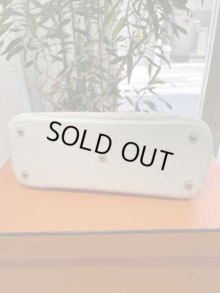 画像4: 【美品】HERMES エルメス ボリード 31 トリヨンクレマンス×トワルアッシュ ホワイト×ナチュラル シルバー金具 J刻印□ コンビ 中古 ハンドバッグ ショルダーバッグ 2WAYバッグ レディース 女性用 ブランド 本革 レザー カーフ 白 希少 レア バック (4)
