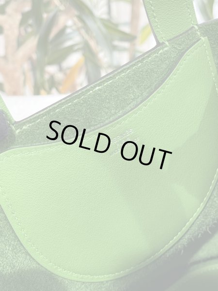 画像6: 【新品】【未使用品】HERMES エルメス インザループ 18 トリヨンクレマンス×スイフト ヴェールユッカ シルバー金具 B刻印 ハンドバッグ レディース 女性用 ブランド 本革 レザー カーフ グリーン 緑 希少 レア プレゼント ギフト バック (6)