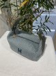 画像6: 【新品同様品】HERMES エルメス ブリッド ア ブラック PM ウール ブルーアビス シルバー金具 ハンドバッグ ポーチ 中古 クラッチバッグ セカンドバッグ バニティバッグ レディース 女性用 ブランド トワル キャンバス 青 希少 レア プレゼント ギフト バック (6)