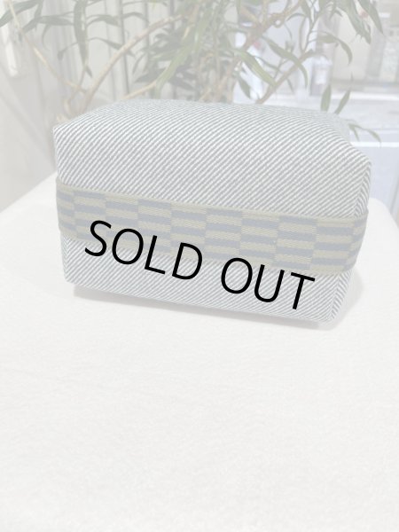 画像3: 【新品同様品】HERMES エルメス ブリッド ア ブラック PM ウール ブルーアビス シルバー金具 ハンドバッグ ポーチ 中古 クラッチバッグ セカンドバッグ バニティバッグ レディース 女性用 ブランド トワル キャンバス 青 希少 レア プレゼント ギフト バック (3)