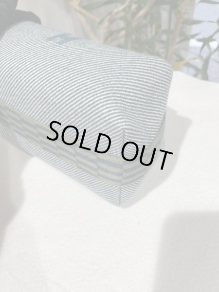 画像9: 【新品同様品】HERMES エルメス ブリッド ア ブラック PM ウール ブルーアビス シルバー金具 ハンドバッグ ポーチ 中古 クラッチバッグ セカンドバッグ バニティバッグ レディース 女性用 ブランド トワル キャンバス 青 希少 レア プレゼント ギフト バック (9)