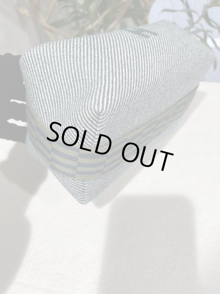 画像8: 【新品同様品】HERMES エルメス ブリッド ア ブラック PM ウール ブルーアビス シルバー金具 ハンドバッグ ポーチ 中古 クラッチバッグ セカンドバッグ バニティバッグ レディース 女性用 ブランド トワル キャンバス 青 希少 レア プレゼント ギフト バック (8)