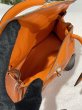 画像8: 【新品同様品】HERMES エルメス ケリードール ヴォーガリバー オレンジ シルバー金具 D刻印□ ヴィンテージ 中古 ハンドバッグ ショルダーバッグ 2WAYバッグ 本革 レザー カーフ スイフト レディース 女性用 ブランド 希少 レア プレゼント ギフト バック (8)