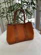 画像1: 【美品】HERMES エルメス ガーデンパーティ 23 TTPM トワルオフィシエ×ブッフル ポティロン シルバー金具 I刻印□ オレンジ 中古 ハンドバッグ クラッチバッグ セカンドバッグ ポーチ レディース 女性用 本革 レザー ブランド 希少 レア プレゼント ギフト バック (1)