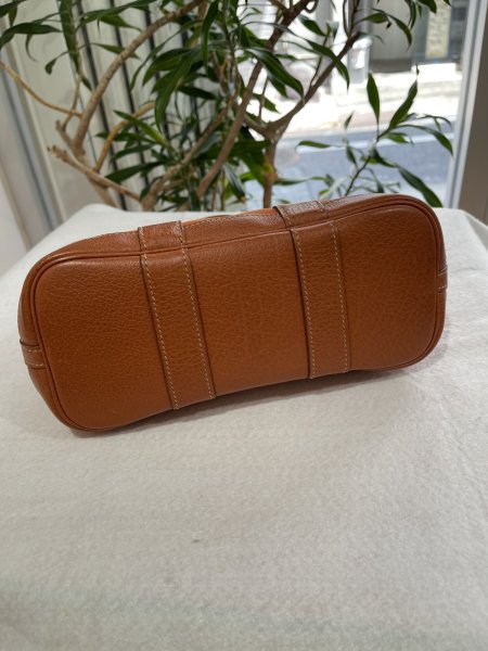 画像3: 【美品】HERMES エルメス ガーデンパーティ 23 TTPM トワルオフィシエ×ブッフル ポティロン シルバー金具 I刻印□ オレンジ 中古 ハンドバッグ クラッチバッグ セカンドバッグ ポーチ レディース 女性用 本革 レザー ブランド 希少 レア プレゼント ギフト バック (3)