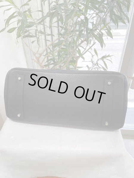 画像4: 【美品】HERMES エルメス ショルダーバーキン 42 トリヨンクレマンス ブラック シルバー金具 L刻印□ ヴィンテージ 中古 ハンドバッグ トートバッグ レディース 女性用 ブランド 黒 本革 レザー カーフ 希少 レア プレゼント ギフト バック (4)