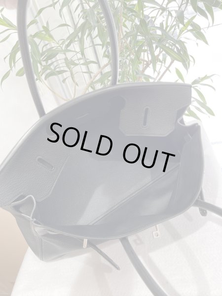 画像7: 【美品】HERMES エルメス ショルダーバーキン 42 トリヨンクレマンス ブラック シルバー金具 L刻印□ ヴィンテージ 中古 ハンドバッグ トートバッグ レディース 女性用 ブランド 黒 本革 レザー カーフ 希少 レア プレゼント ギフト バック (7)