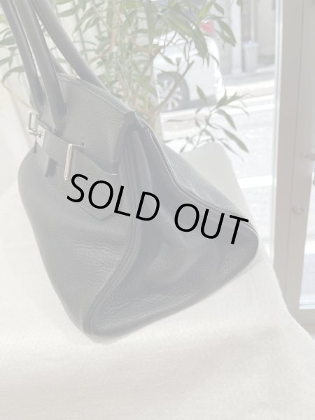 画像6: 【美品】HERMES エルメス ショルダーバーキン 42 トリヨンクレマンス ブラック シルバー金具 L刻印□ ヴィンテージ 中古 ハンドバッグ トートバッグ レディース 女性用 ブランド 黒 本革 レザー カーフ 希少 レア プレゼント ギフト バック (6)
