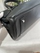 画像8: 【美品】HERMES エルメス ショルダーバーキン 42 トリヨンクレマンス ブラック シルバー金具 L刻印□ ヴィンテージ 中古 ハンドバッグ トートバッグ レディース 女性用 ブランド 黒 本革 レザー カーフ 希少 レア プレゼント ギフト バック (8)