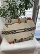 画像3: 【極美品】HERMES エルメス スティープル 31 ラージトートバッグ トワルアッシュ×バレニア×ストロー ベージュ×フォーブ O刻印□ 中古 ハンドバッグ ショルダーバッグ レディース 女性用 ブランド ブラウン 本革 レザー 希少 レア プレゼント ギフト バック (3)