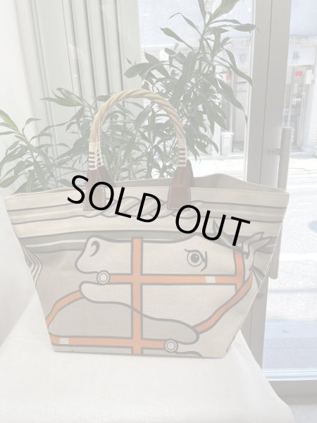 画像2: 【極美品】HERMES エルメス スティープル 31 ラージトートバッグ トワルアッシュ×バレニア×ストロー ベージュ×フォーブ O刻印□ 中古 ハンドバッグ ショルダーバッグ レディース 女性用 ブランド ブラウン 本革 レザー 希少 レア プレゼント ギフト バック (2)