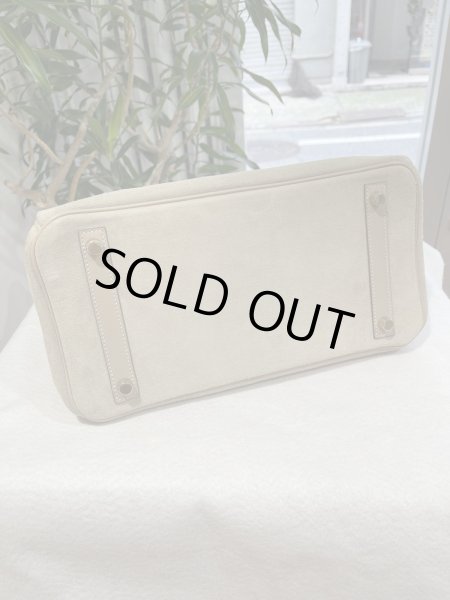 画像4: 【新品同様品】HERMES エルメス バーキン 30 グリズリー×スイフト アルジル シャンパンゴールド金具 P刻印□ コンビ スウェード 中古 ハンドバッグ トートバッグ レディース 女性用 ブランド グレー 本革 レザー カーフ スエード 希少 レア プレゼント ギフト バック (4)