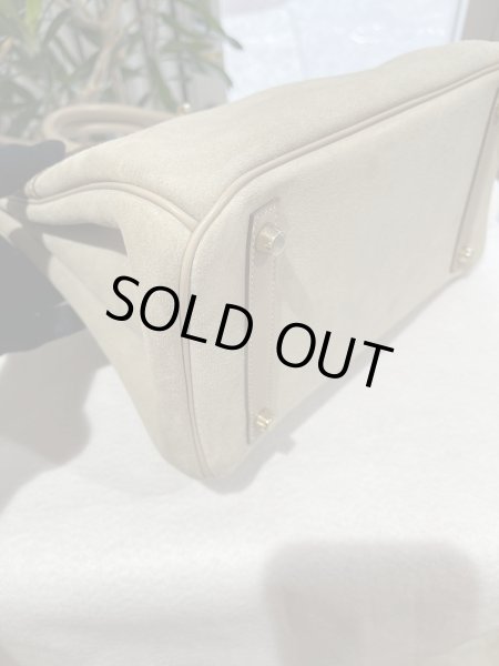画像9: 【新品同様品】HERMES エルメス バーキン 30 グリズリー×スイフト アルジル シャンパンゴールド金具 P刻印□ コンビ スウェード 中古 ハンドバッグ トートバッグ レディース 女性用 ブランド グレー 本革 レザー カーフ スエード 希少 レア プレゼント ギフト バック (9)