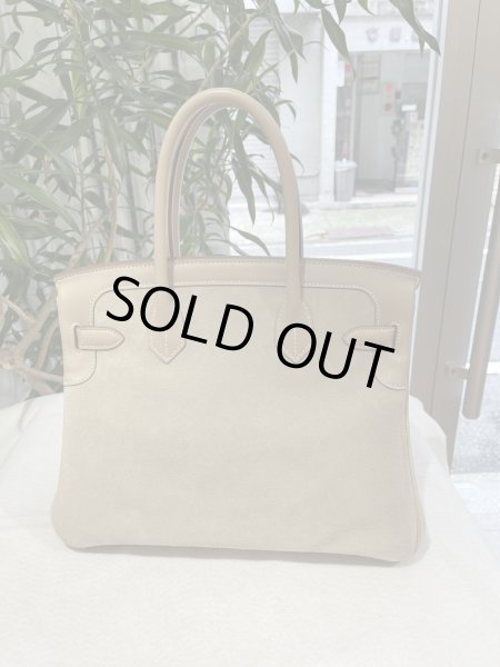 画像2: 【新品同様品】HERMES エルメス バーキン 30 グリズリー×スイフト アルジル シャンパンゴールド金具 P刻印□ コンビ スウェード 中古 ハンドバッグ トートバッグ レディース 女性用 ブランド グレー 本革 レザー カーフ スエード 希少 レア プレゼント ギフト バック (2)
