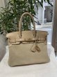 画像1: HERMES エルメス バーキン 30 グリズリー×スイフト アルジル シャンパンゴールド金具 P刻印□ コンビ スウェード 中古 ハンドバッグ トートバッグ レディース 女性用 ブランド グレー 本革 レザー カーフ スエード 希少 レア プレゼント ギフト バック (1)