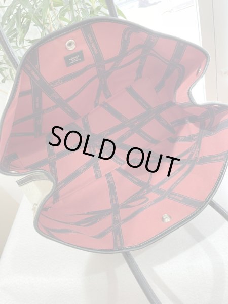 画像6: 【美品】HERMES エルメス ガーデンパーティ 36 PM ボルデュック トワルアッシュ×ブッフル グレー シルバー金具 リボン柄 2006年限定 中古 ハンドバッグ トートバッグ レディース 女性用 本革 レザー ブラック ブランド 黒 希少 レア プレゼント ギフト バック (6)