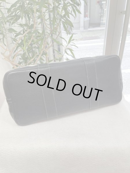 画像3: 【美品】HERMES エルメス ガーデンパーティ 36 PM ボルデュック トワルアッシュ×ブッフル グレー シルバー金具 リボン柄 2006年限定 中古 ハンドバッグ トートバッグ レディース 女性用 本革 レザー ブラック ブランド 黒 希少 レア プレゼント ギフト バック (3)