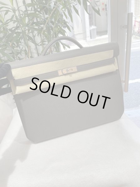 画像1: 【新品同様品】HERMES エルメス ケリー デペッシュ 36 トゴ グリメイヤー シルバー金具 U刻印 中古 ブリーフケース ビジネスバッグ ハンドバッグ 書類バッグ トートバッグ メンズ レディース ブランド 本革 レザー カーフ グレー 希少 レア プレゼント ギフト バック (1)