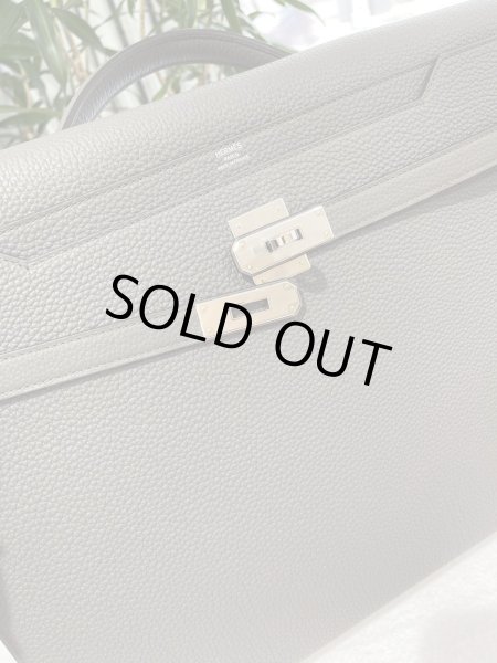 画像4: 【新品同様品】HERMES エルメス ケリー デペッシュ 36 トゴ グリメイヤー シルバー金具 U刻印 中古 ブリーフケース ビジネスバッグ ハンドバッグ 書類バッグ トートバッグ メンズ レディース ブランド 本革 レザー カーフ グレー 希少 レア プレゼント ギフト バック (4)