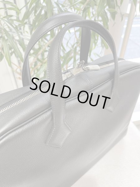 画像6: 【新品】【未使用品】HERMES エルメス ヴィクトリア 2 12H 40 トリヨンノビーヨ ブラック シルバー金具 T刻印 ビジネスバッグ ブリーフケース ハンドバッグ 書類バッグ トートバッグ メンズ レディース ブランド 本革 レザー カーフ 黒 レア プレゼント ギフト バック (6)