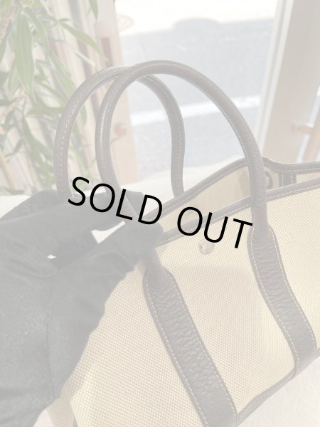 画像5: 【美品】HERMES エルメス ガーデンパーティ 23 TTPM トワルアッシュ×ブッフル マロン シルバー金具 I刻印□ ブラウン 中古 ハンドバッグ クラッチバッグ セカンドバッグ ポーチ レディース 女性用 本革 レザー ブランド 茶色 希少 レア プレゼント ギフト バック (5)