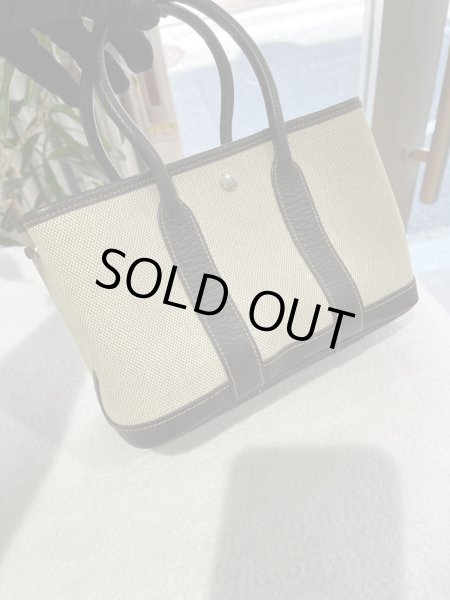 画像6: 【美品】HERMES エルメス ガーデンパーティ 23 TTPM トワルアッシュ×ブッフル マロン シルバー金具 I刻印□ ブラウン 中古 ハンドバッグ クラッチバッグ セカンドバッグ ポーチ レディース 女性用 本革 レザー ブランド 茶色 希少 レア プレゼント ギフト バック (6)