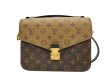 画像1: 【新品同様品】LOUIS VUITTON ルイ・ヴィトン M44876 ポシェット メティス MM モノグラム リバース ブラウン ゴールド金具 中古 ハンドバッグ ショルダーバッグ 2WAYバッグ レディース 女性用 ブランド ビトン 希少 レア プレゼント ギフト バック (1)