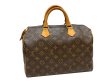 画像2: 【美品】LOUIS VUITTON ルイ・ヴィトン M41526 スピーディ 30 モノグラム ボストンバッグ 中古 ハンドバッグ トートバッグ レディース 女性用 ブランド ビトン ブラウン 希少 レア プレゼント ギフト バック (2)