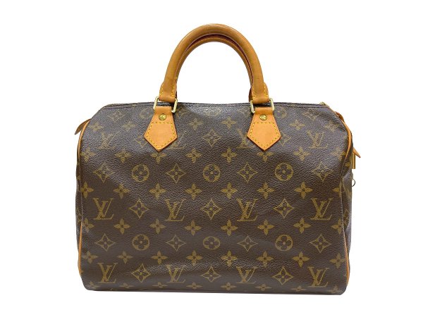 画像1: 【美品】LOUIS VUITTON ルイ・ヴィトン M41526 スピーディ 30 モノグラム ボストンバッグ 中古 ハンドバッグ トートバッグ レディース 女性用 ブランド ビトン ブラウン 希少 レア プレゼント ギフト バック (1)