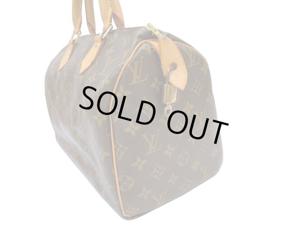 画像4: 【美品】LOUIS VUITTON ルイ・ヴィトン M41526 スピーディ 30 モノグラム ボストンバッグ 中古 ハンドバッグ トートバッグ レディース 女性用 ブランド ビトン ブラウン 希少 レア プレゼント ギフト バック (4)