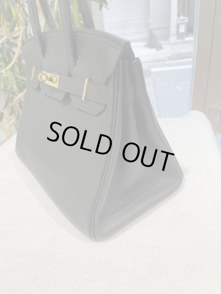 画像5: 【極美品】HERMES エルメス バーキン 30 トリヨンクレマンス ブラック ゴールド金具 T刻印 中古 ハンドバッグ トートバッグ レディース 女性用 ブランド 黒 本革 レザー カーフ トゴ 希少 レア プレゼント ギフト バック (5)