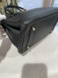 画像7: 【極美品】HERMES エルメス バーキン 30 トリヨンクレマンス ブラック ゴールド金具 T刻印 中古 ハンドバッグ トートバッグ レディース 女性用 ブランド 黒 本革 レザー カーフ トゴ 希少 レア プレゼント ギフト バック (7)