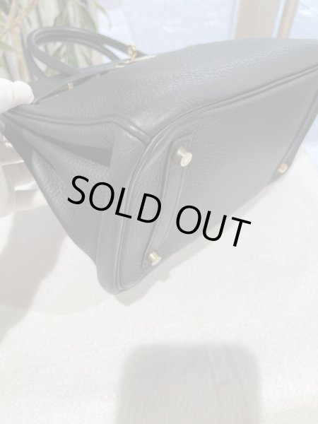 画像7: 【極美品】HERMES エルメス バーキン 30 トリヨンクレマンス ブラック ゴールド金具 T刻印 中古 ハンドバッグ トートバッグ レディース 女性用 ブランド 黒 本革 レザー カーフ トゴ 希少 レア プレゼント ギフト バック (7)