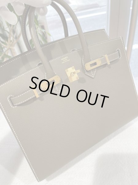画像3: 【新品】【未使用品】HERMES エルメス バーキン 25 セリエ ヴォーエプソン エトゥープ ゴールド金具 D刻印 グレー 外縫い ハンドバッグ レディース 女性用 本革 レザー カーフ ブランド 希少 レア プレゼント ギフト バック (3)