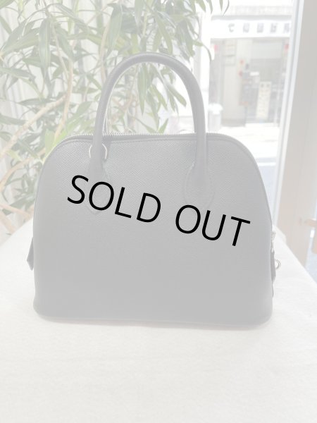 画像2: 【新品】【未使用品】HERMES エルメス ボリード 1923 25 ヴォーエプソン ブラック シルバー金具 K刻印 ハンドバッグ ショルダーバッグ 2WAYバッグ レディース 女性用 本革 レザー カーフ 黒 ブランド 希少 レア プレゼント ギフト バック (2)