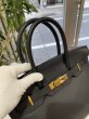画像6: 【極美品】HERMES エルメス バーキン 30 トリヨンクレマンス ブラック ゴールド金具 T刻印 中古 ハンドバッグ トートバッグ レディース 女性用 ブランド 黒 本革 レザー カーフ トゴ 希少 レア プレゼント ギフト バック (6)