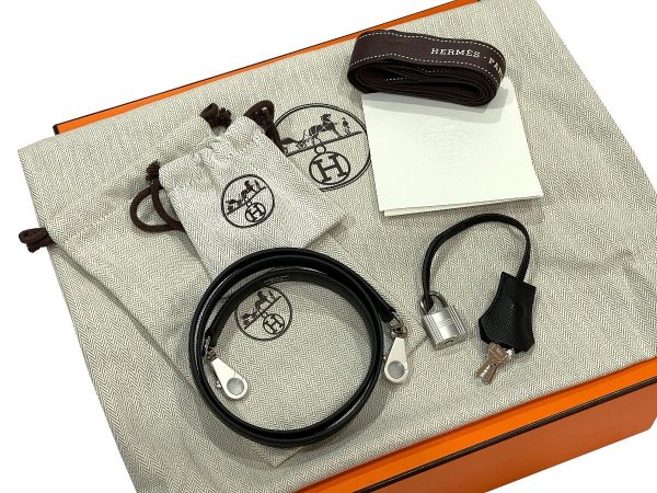 画像7: 【新品】【未使用品】HERMES エルメス ボリード 1923 25 ヴォーエプソン ブラック シルバー金具 K刻印 ハンドバッグ ショルダーバッグ 2WAYバッグ レディース 女性用 本革 レザー カーフ 黒 ブランド 希少 レア プレゼント ギフト バック (7)