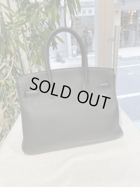 画像2: 【極美品】HERMES エルメス バーキン 30 トリヨンクレマンス ブラック ゴールド金具 T刻印 中古 ハンドバッグ トートバッグ レディース 女性用 ブランド 黒 本革 レザー カーフ トゴ 希少 レア プレゼント ギフト バック (2)