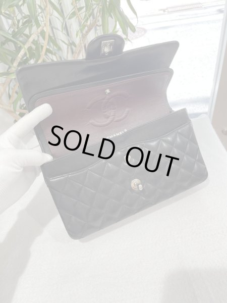 画像7: 【美品】CHANEL シャネル A01112 マトラッセ 25 チェーンショルダー ラムスキン ブラック シルバー金具 Wフラップ 11番台 中古 ハンドバッグ ショルダーバッグ ダブルフラップ レディース 女性用 黒 ブランド レザー カーフ 希少 レア プレゼント ギフト バック (7)