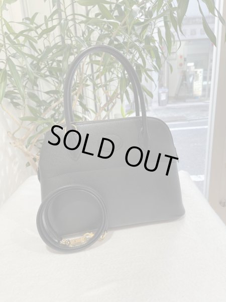 画像1: 【新品同様品】HERMES エルメス ボリード 27 ヴォーエプソン ブラック ゴールド金具 Z刻印 中古 ハンドバッグ ショルダーバッグ 2WAYバッグ レディース 女性用 本革 レザー 黒 カーフ ブランド 希少 レア プレゼント ギフト バック (1)