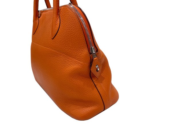 画像8: 【美品】HERMES エルメス ボリード 31 トリヨンクレマンス オレンジ シルバー金具 R刻印□ 中古 ハンドバッグ ショルダーバッグ 2WAYバッグ レディース 女性用 本革 レザー カーフ ブランド 希少 レア プレゼント ギフト バック (8)